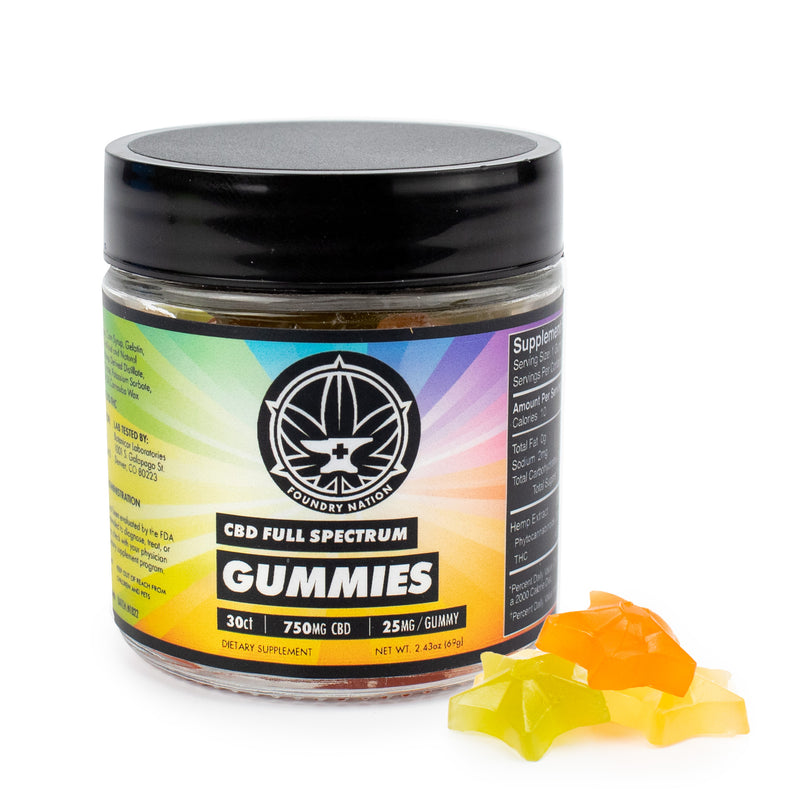 Foundry - Full Spectrum CBD Gummies Assorted 30ct 750mg